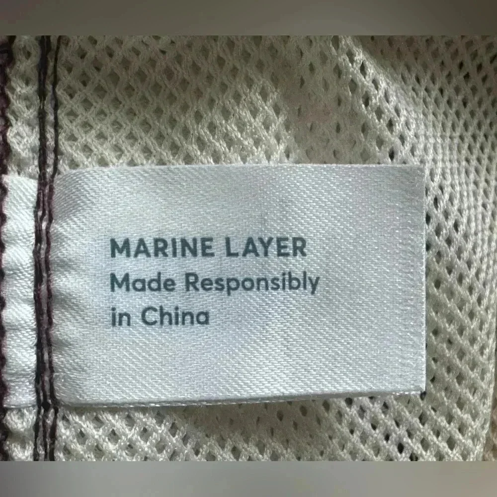Marine Layer Men’s Archive Swim Trunks Size XL